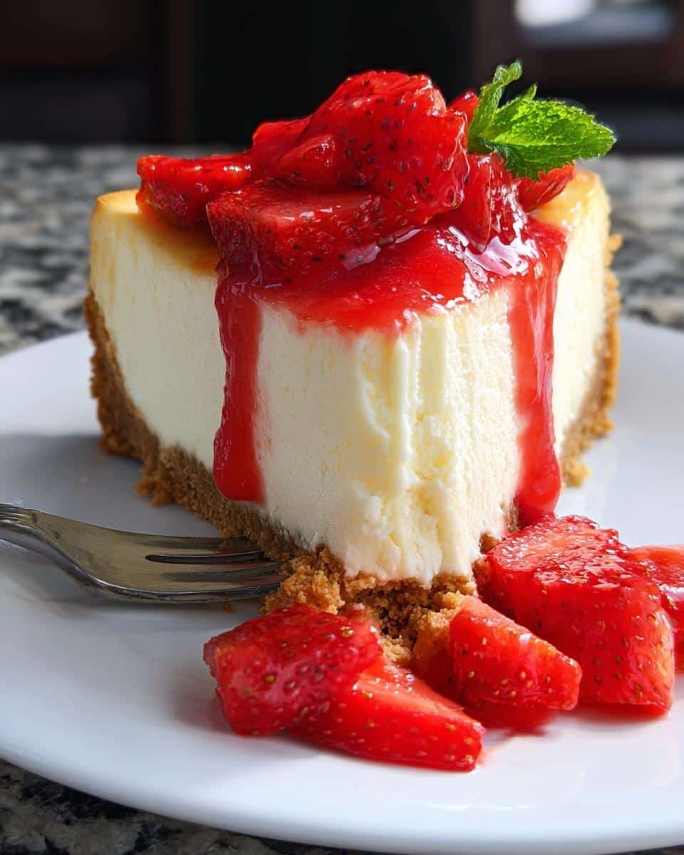 Perfect Strawberry Cheesecake 4 Perfect Strawberry Cheesecake - detail 1