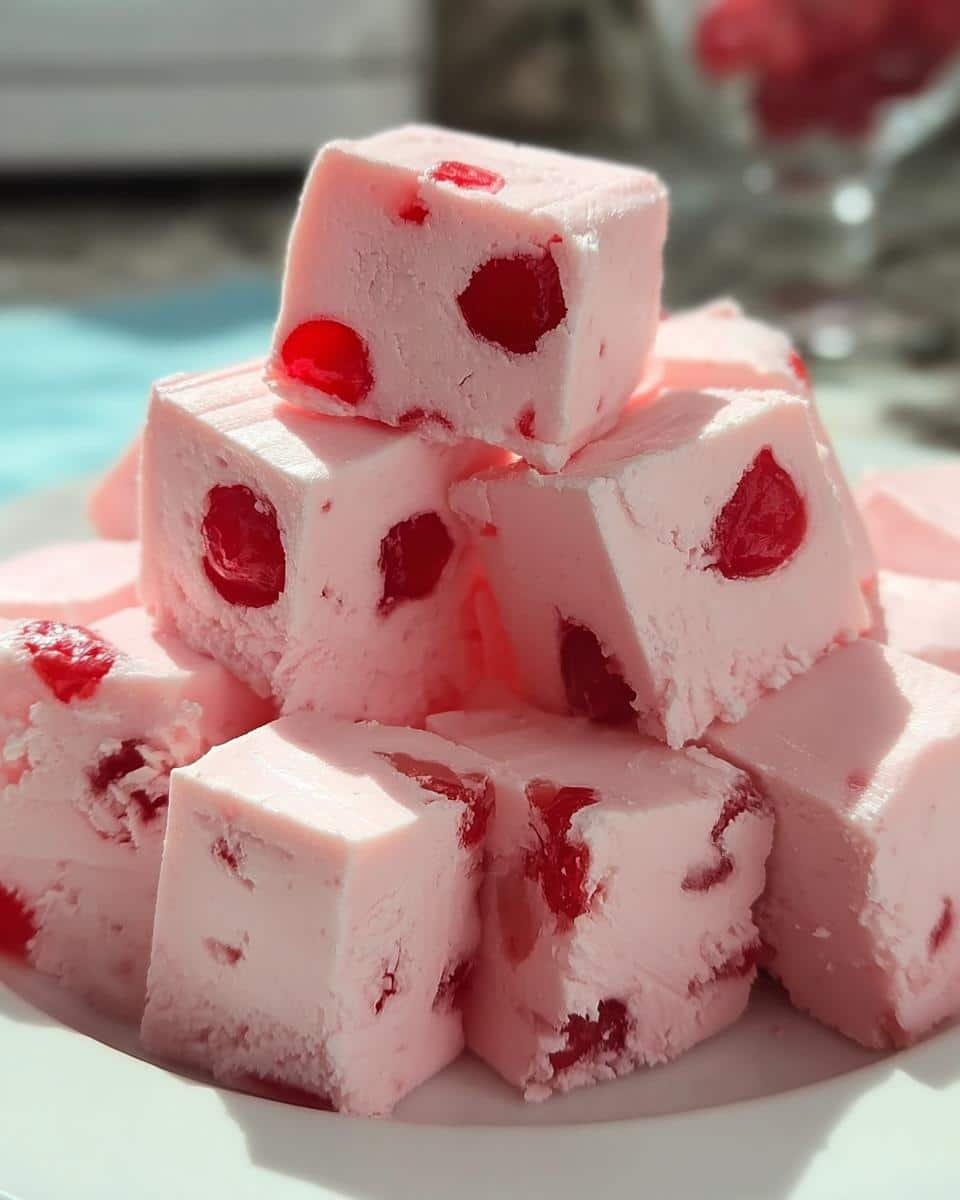 Dreamy White Chocolate Cherry Fudge in Just 4 Hours 5 White Chocolate Cherry Fudge - detail 2