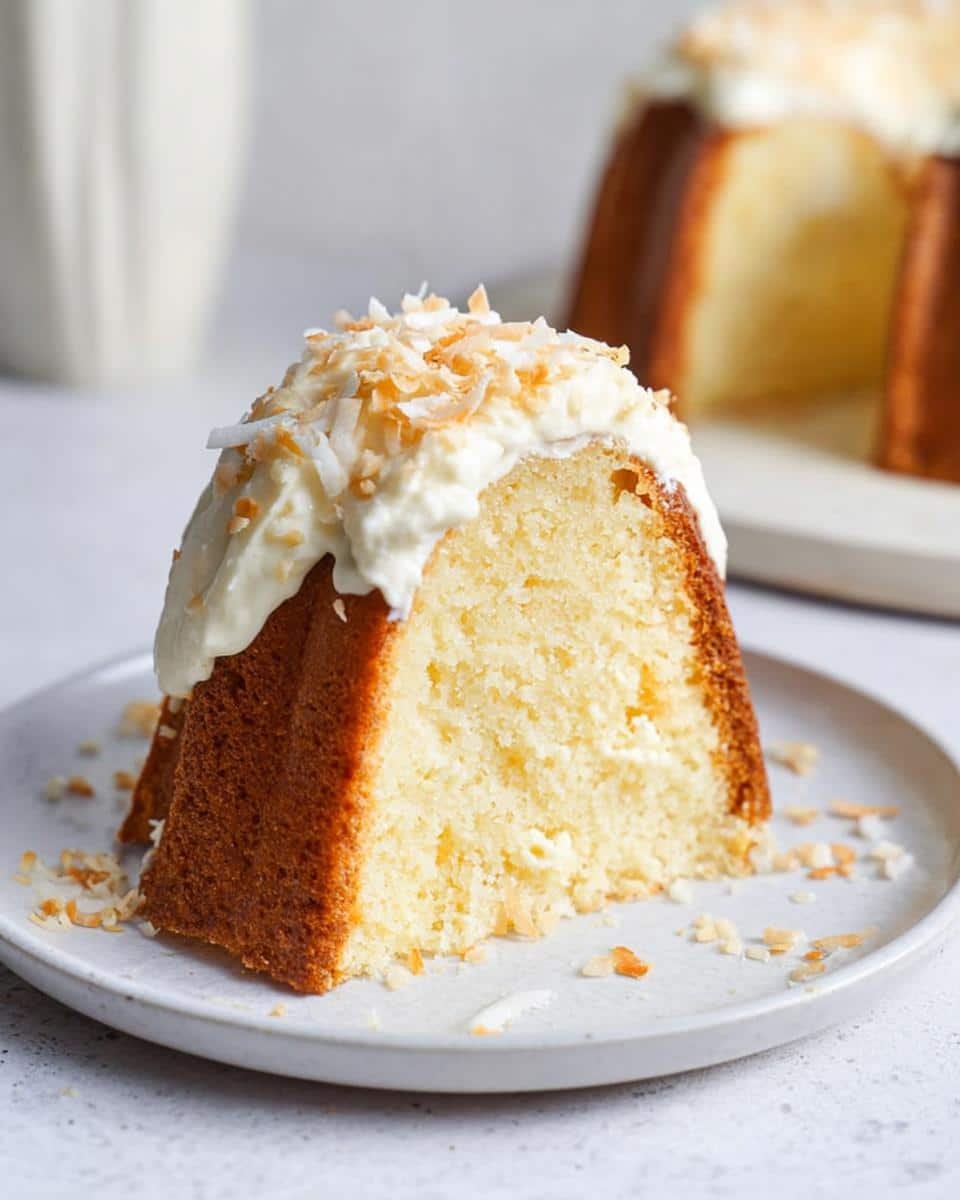 Irresistible White Chocolate Coconut Pound Cake Recipe 5 White Chocolate Coconut Pound Cake - detail 2