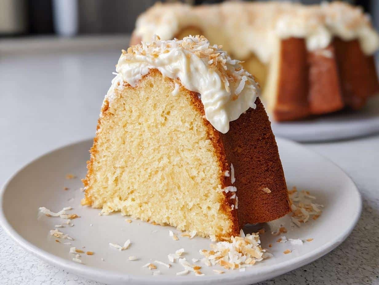 Irresistible White Chocolate Coconut Pound Cake Recipe