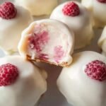 White Chocolate Raspberry Cheesecake Balls